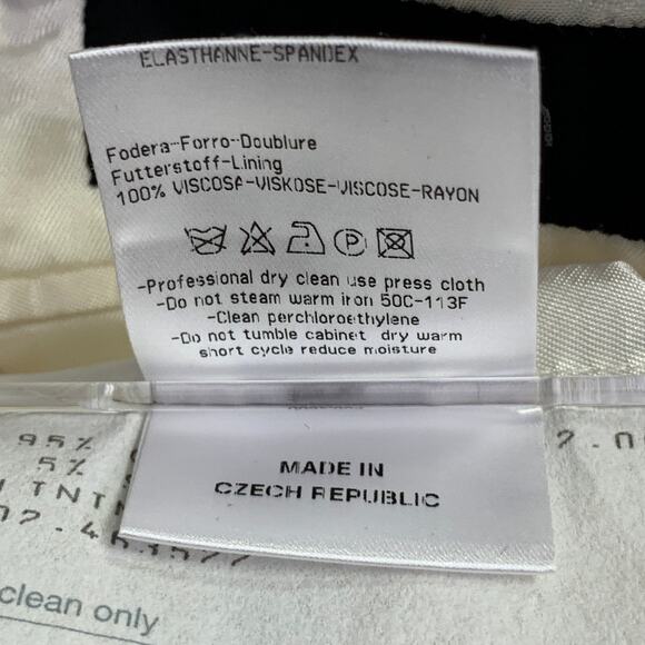 CALVIN KLEIN COLLECTION Size 38 Cream Cotton Blend Notch Lapel Sport Coat - Picture 7 of 9